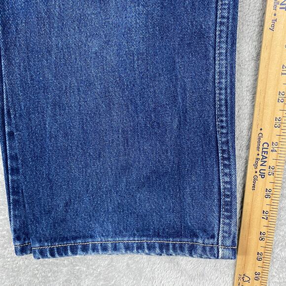 Levis 582 Jeans Mens 36 Button Fly Medium Wash Distressed 29 Inseam Vintage - Picture 7 of 13